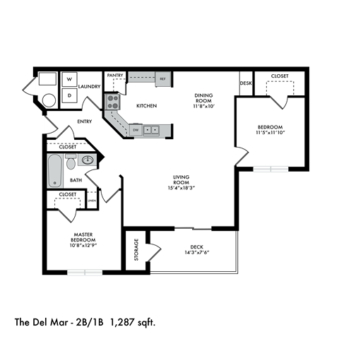 The Crossings at Chapel Hill Del Mar Floor Plan